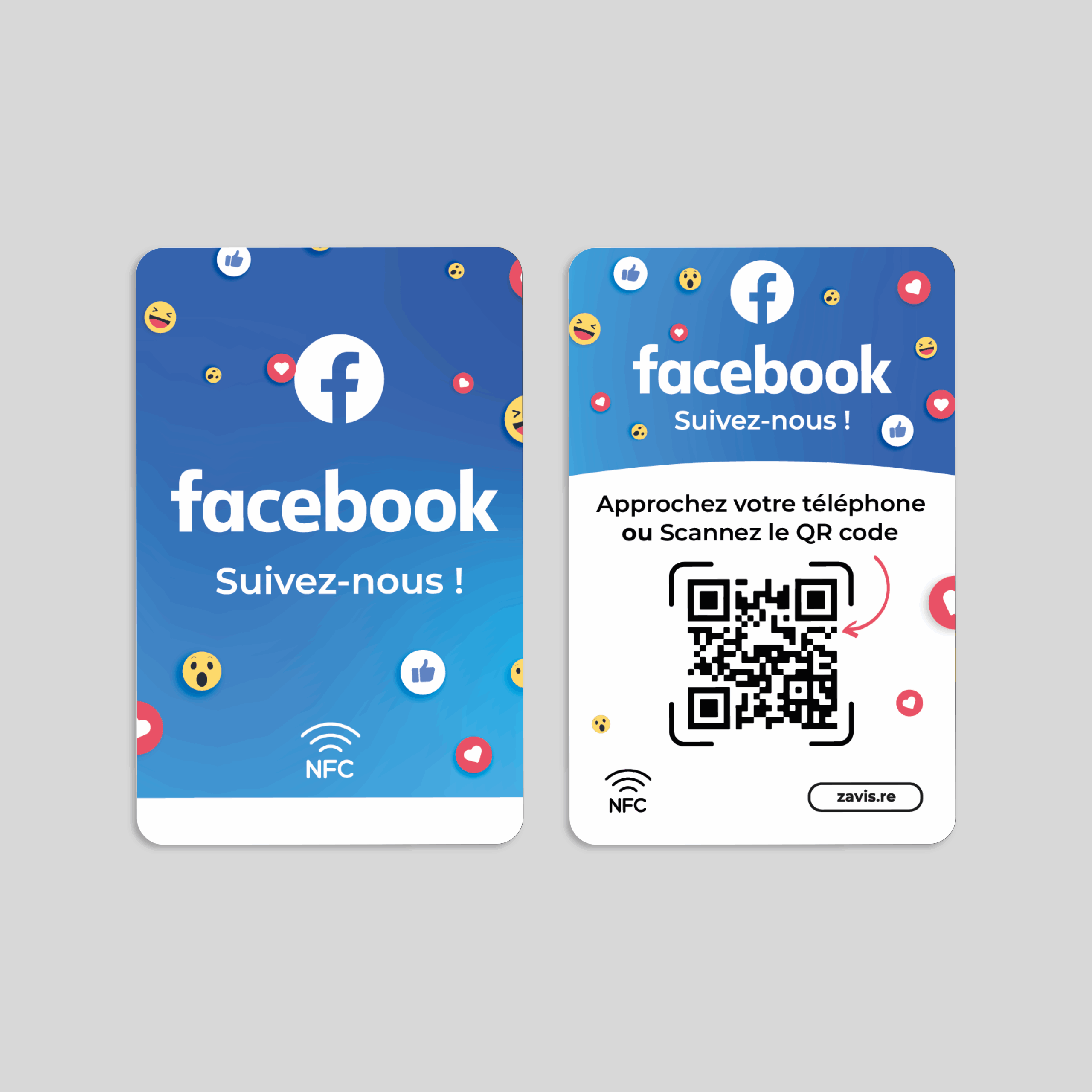 Carte NFC Facebook