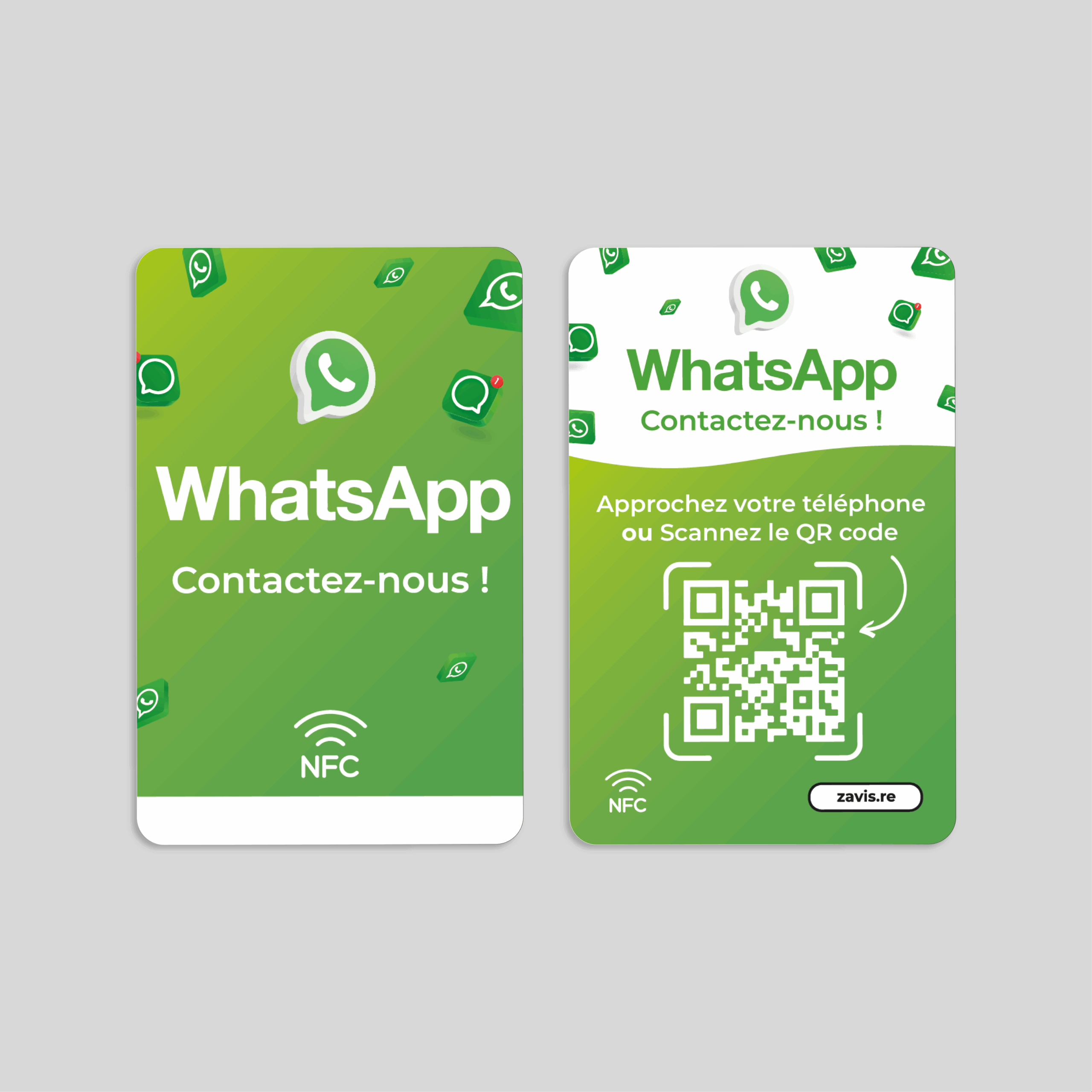 Carte NFC WhatsApp