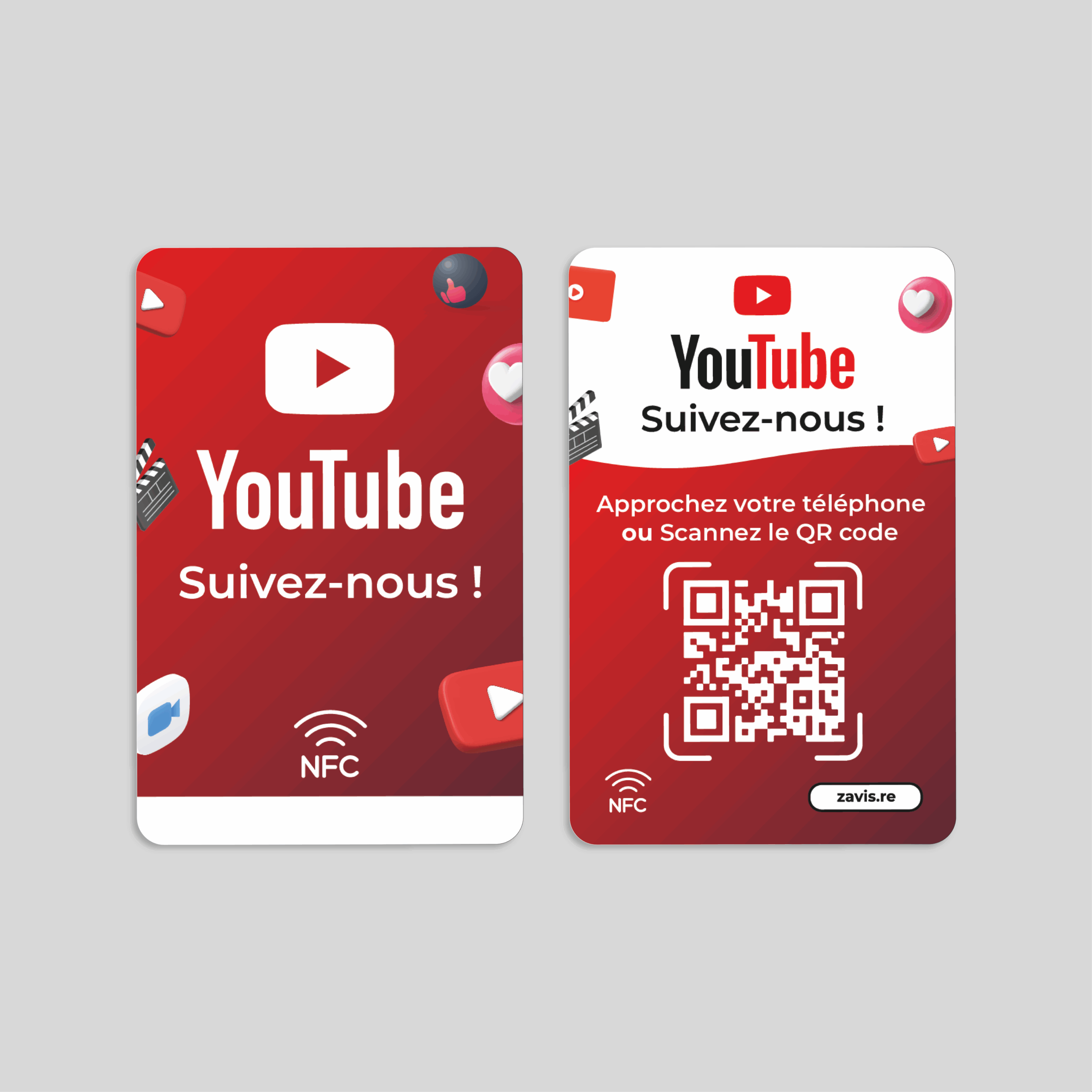 Carte NFC YouTube