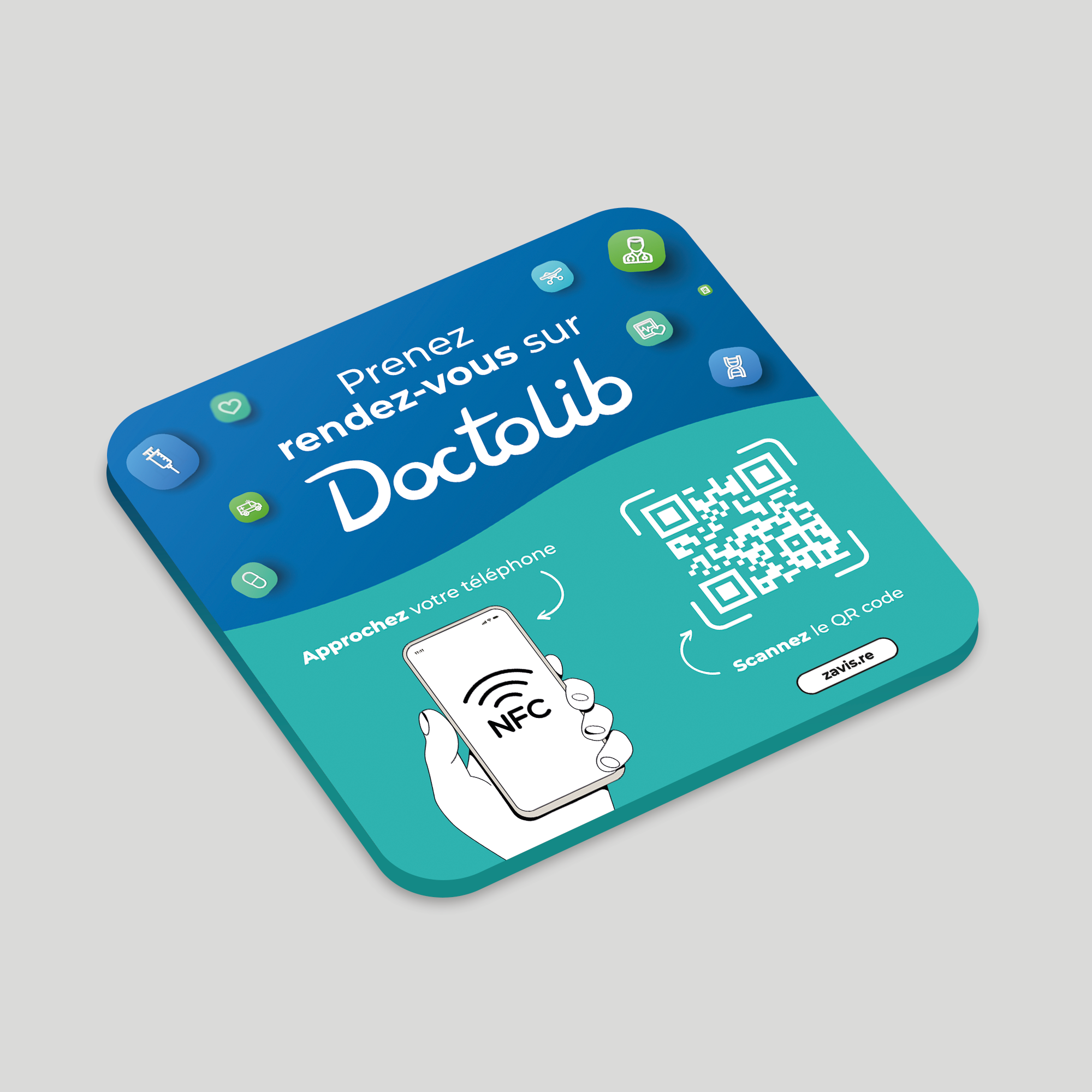 Plaque NFC Doctolib