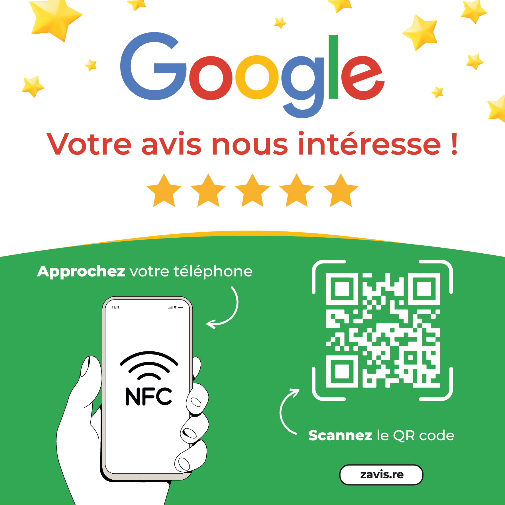 Plaque NFC Google