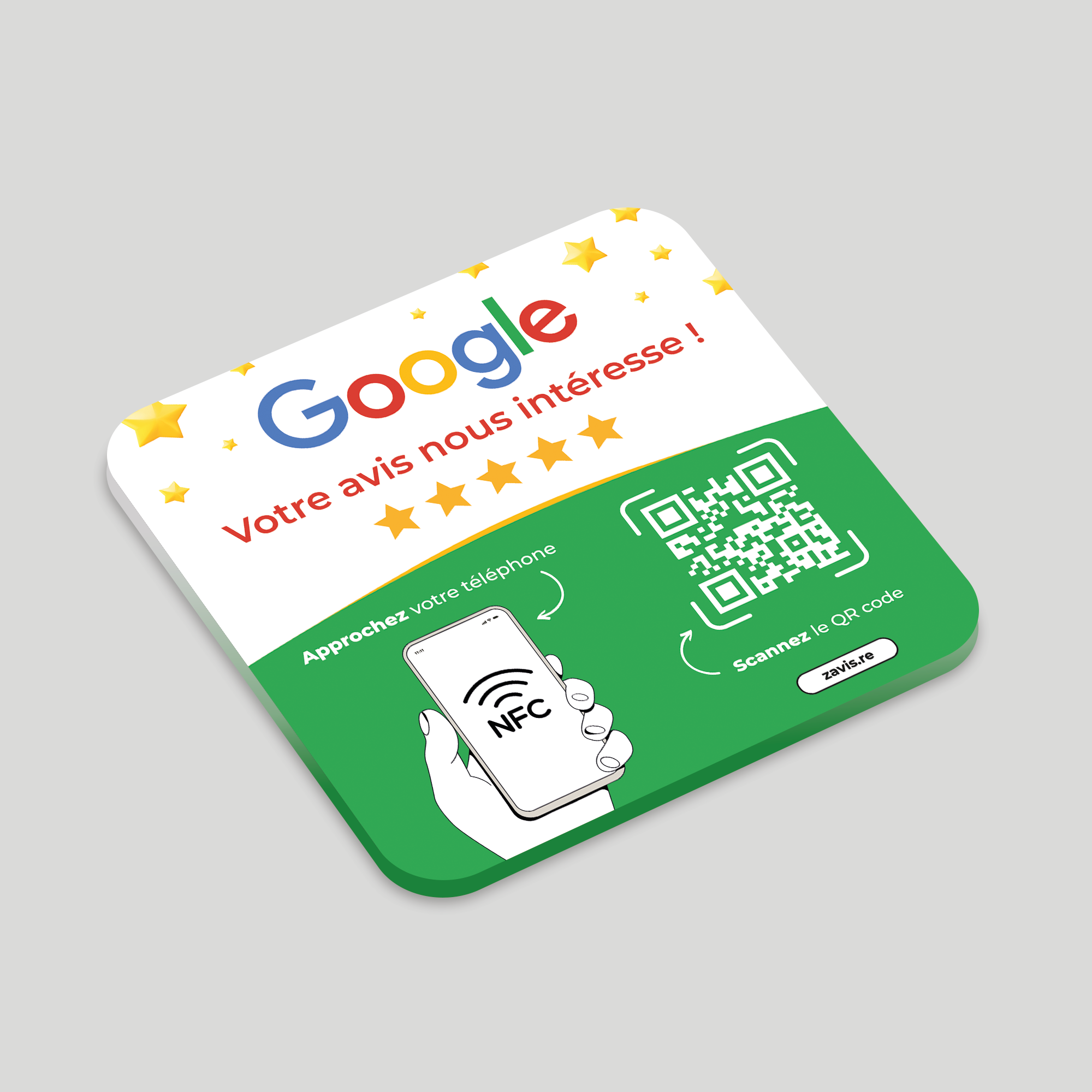 Plaque NFC Google