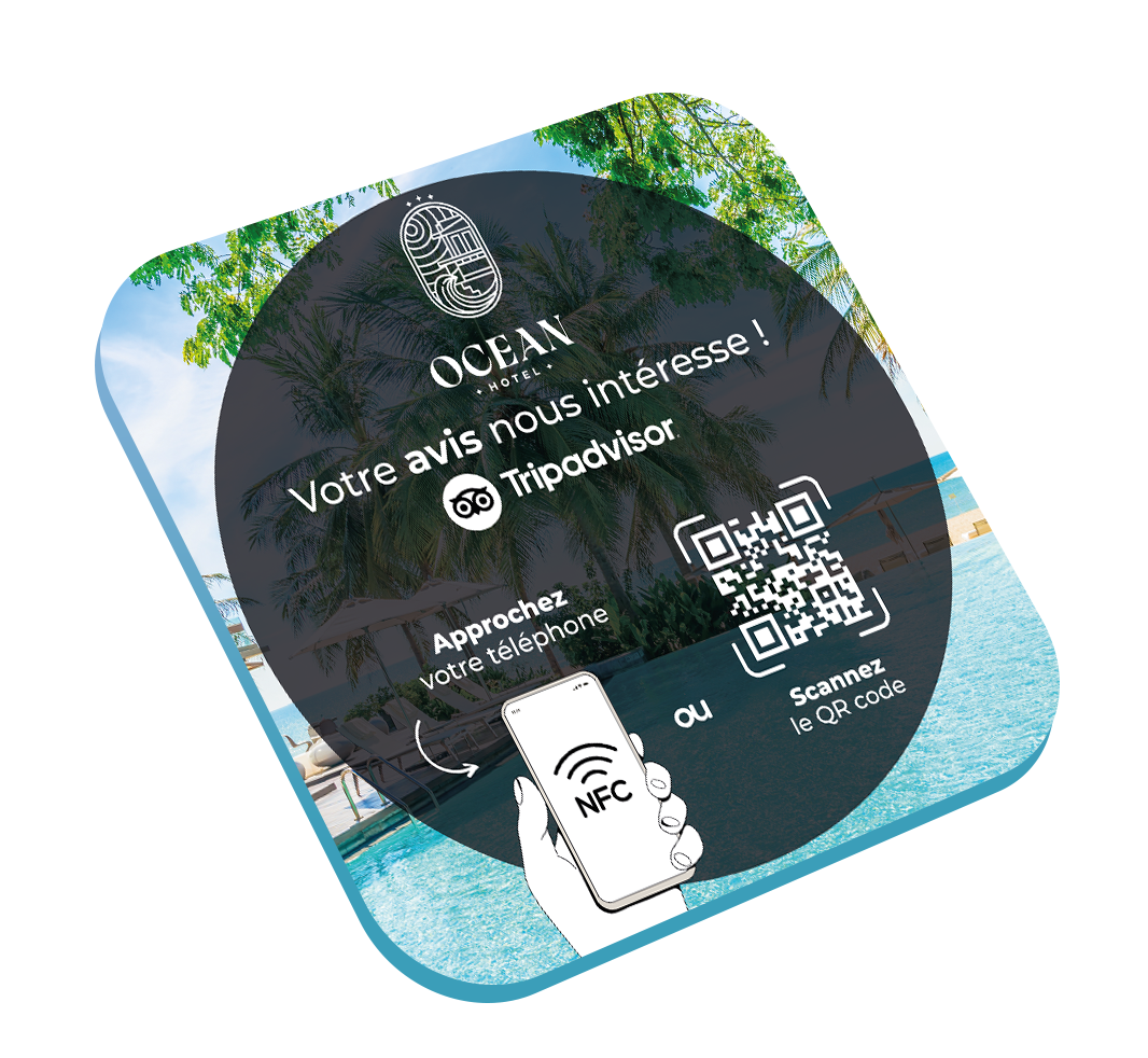 Plaque NFC Personnalisable