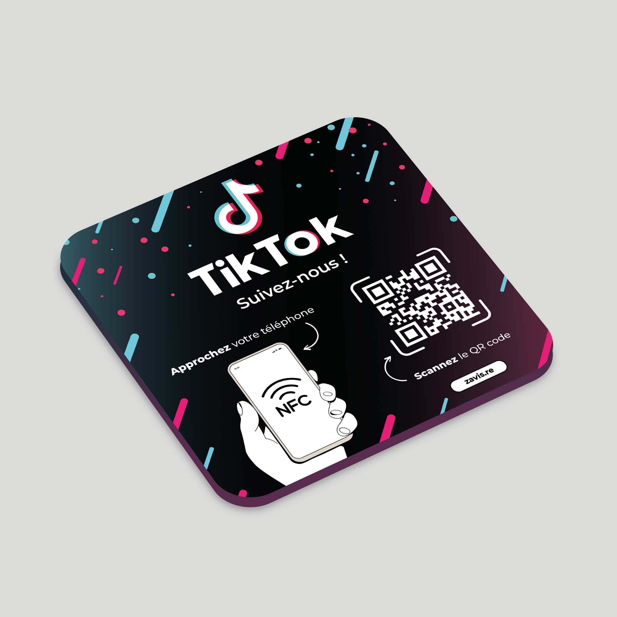 Plaque NFC TIKTOK