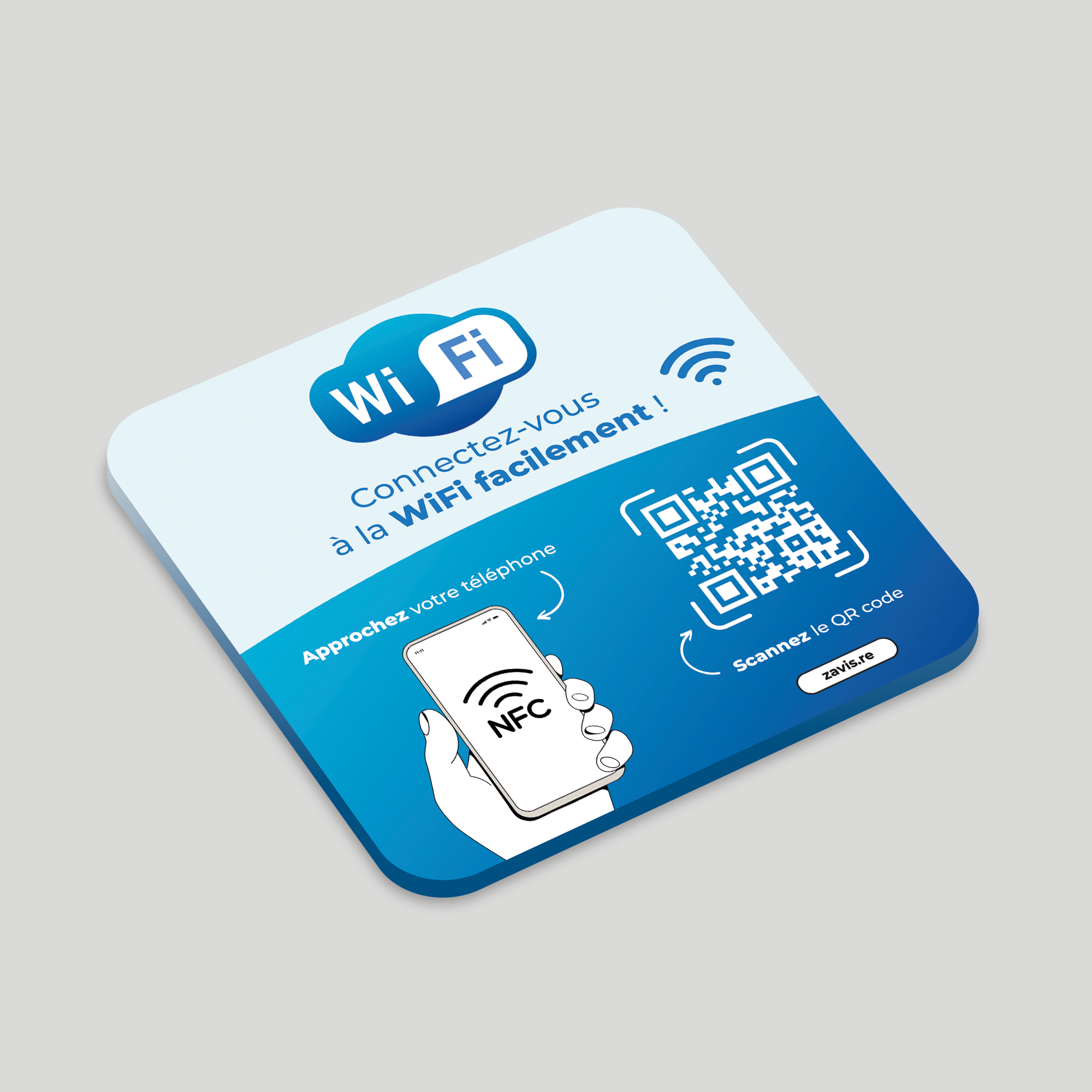 Plaque NFC WiFi